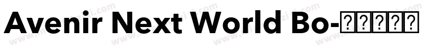 Avenir Next World Bo字体转换